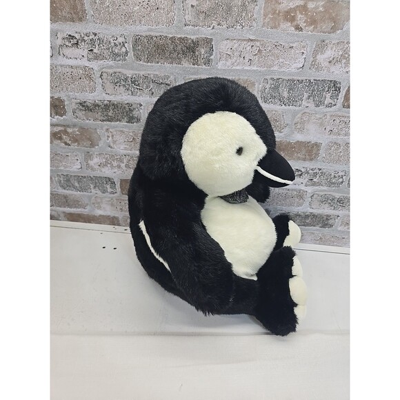 Wholesale Merchandisers Inc Black And White Penguin Plush With Bow Tie - Picture 4 of 12